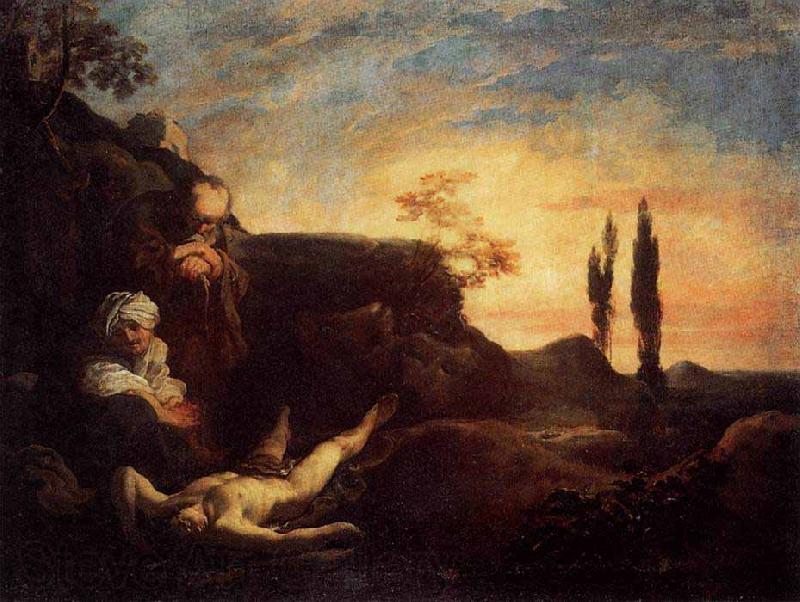 LISS, Johann Adam and Eve Mourning for Abel Norge oil painting art